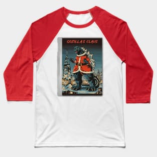 Godzilla Christmas Baseball T-Shirt